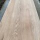 Extendable farmhouse table renovated in solid raw oak 2 drawers 2 benches 20