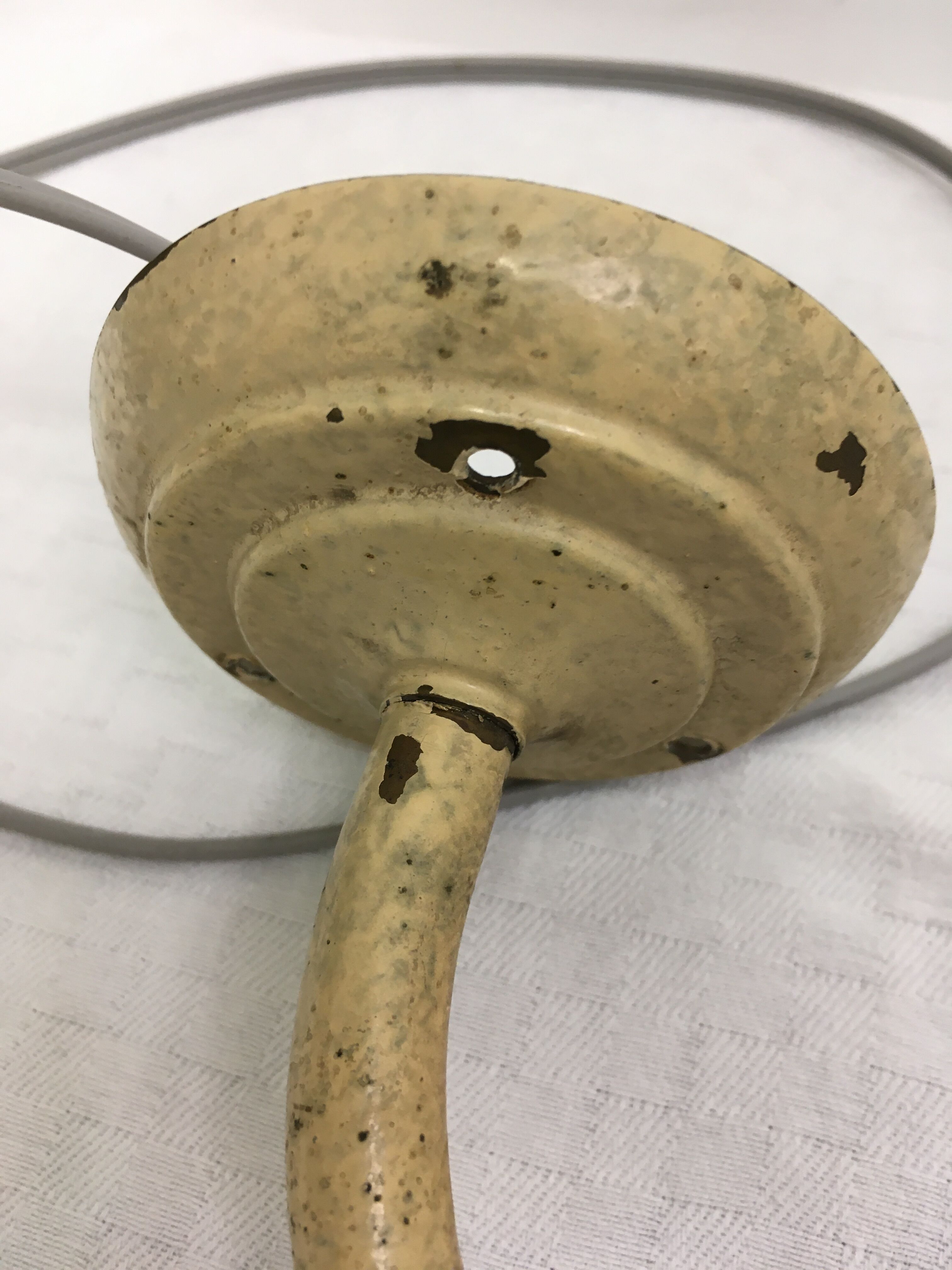 Wall lamp, art deco tulip colored glass