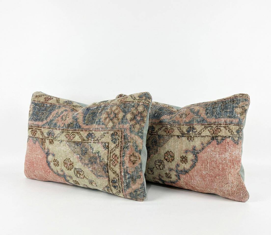 Set of 2 vintage Turkish cushion covers 41x61 cm
