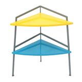 Corner table with two shelves, 1980s