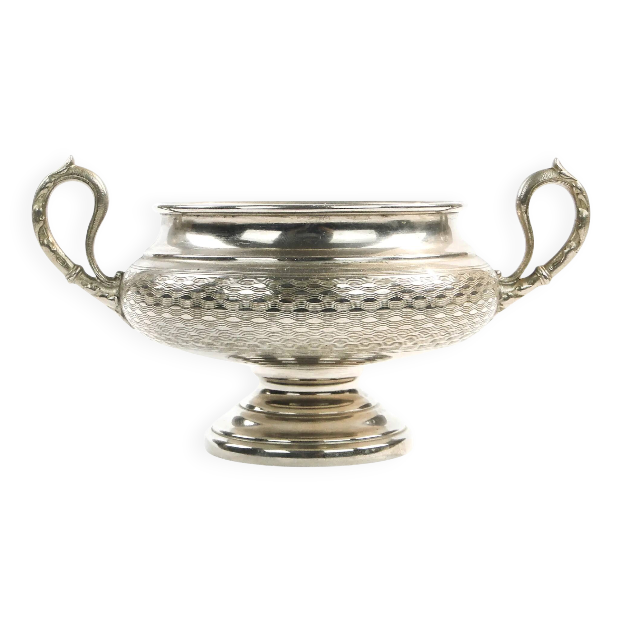 Art Nouveau sugar bowl, silver-plated metal, WMF, Germany, early 20th century