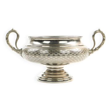 Art Nouveau sugar bowl, silver-plated metal, WMF, Germany, early 20th century