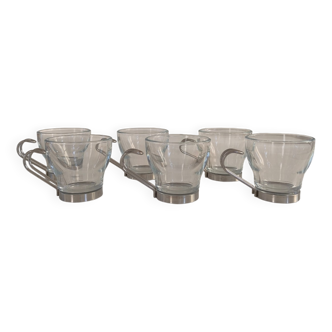 Set of 6 coffee cups 1980