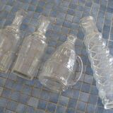 white glass carafes set of 4