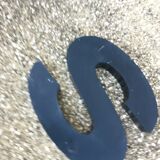 Vintage metal sign letter