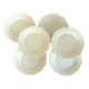 SIX Limoges Dinner Plates.  White Limoges Porcelain Plates.
