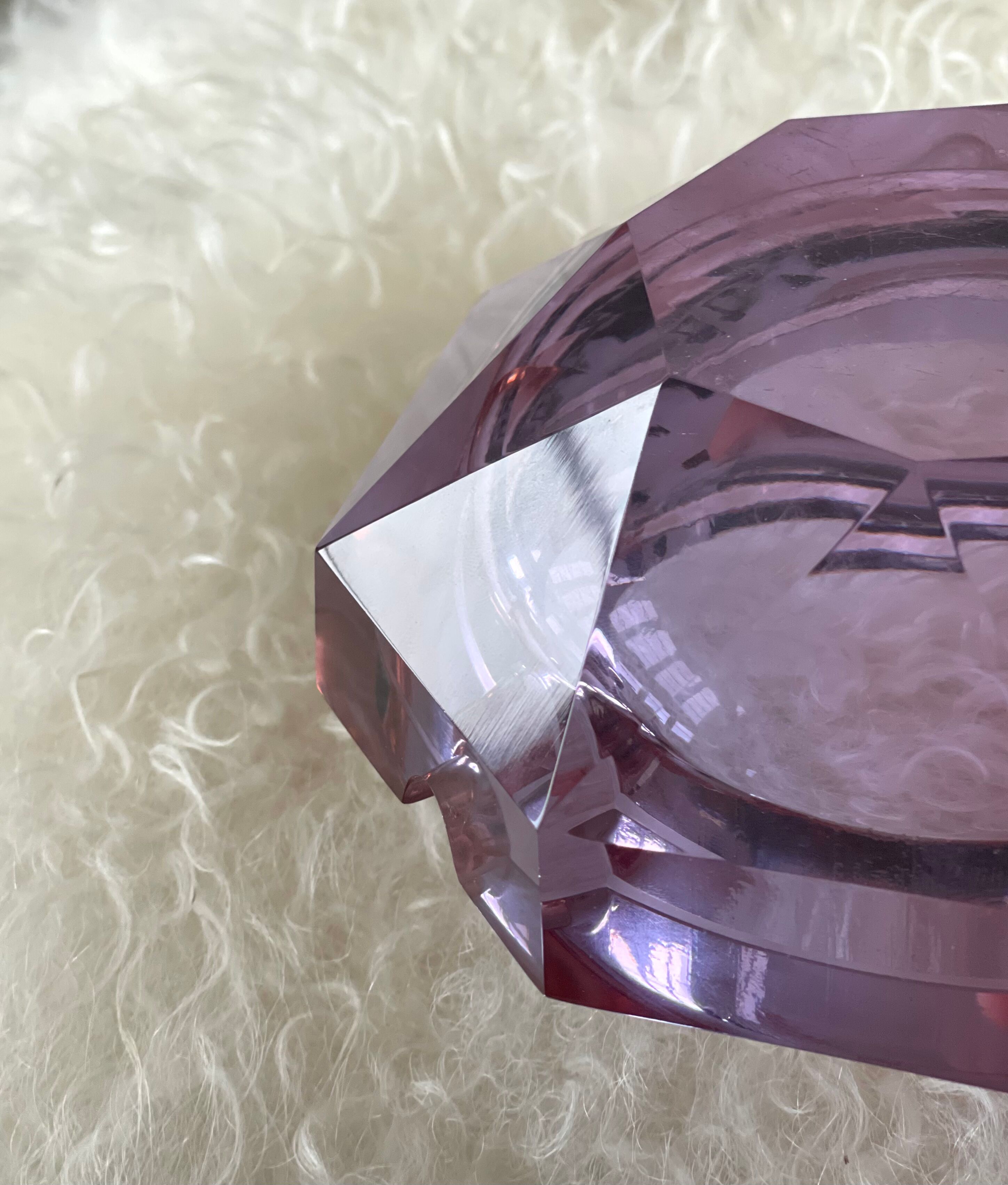 Crystal ashtray 1970