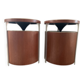Pair of Vintage Kolster Brandes limited teak speakers in 60s