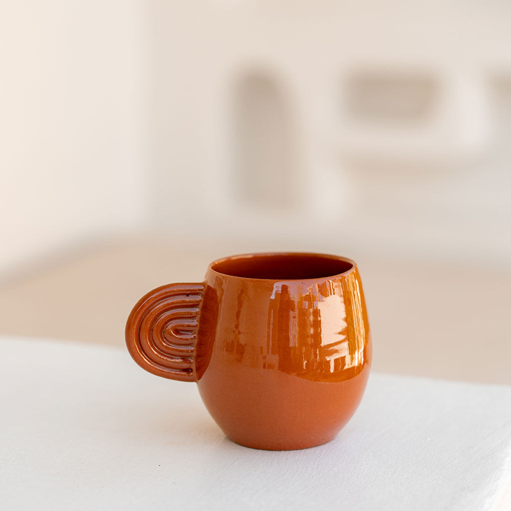 Mug en céramique Ambre terracotta