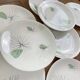 Lot de 9 assiettes florales en faïence de gien