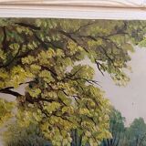 Small oil painting on hardboard