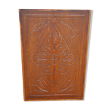 Carved wooden door pediment