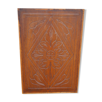 Carved wooden door pediment