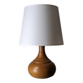 Solid elm lamp - 1970s
