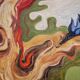 Abstract painting of a figure under the sun - 2 of 2