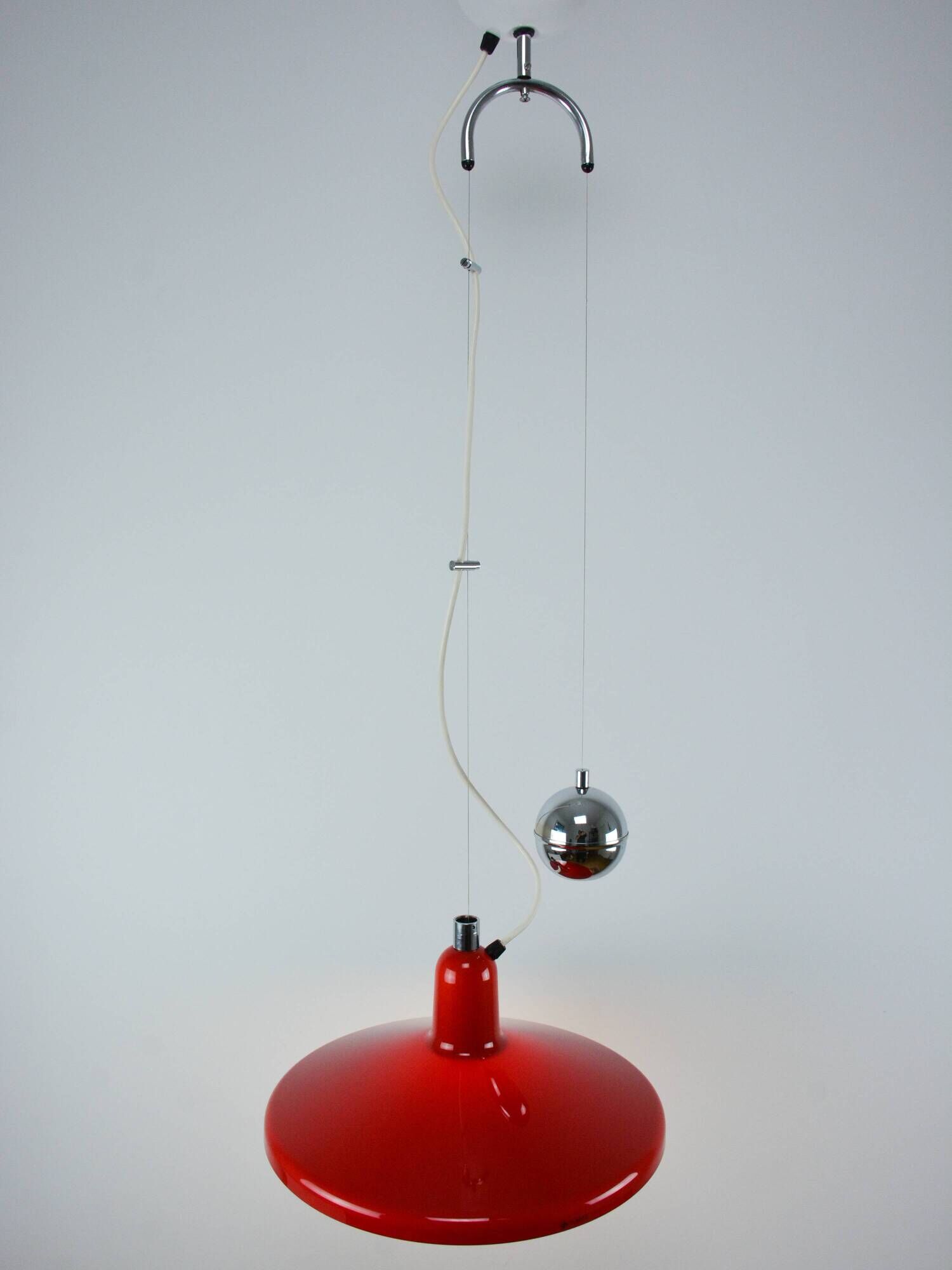 Vintage Red Meblo Manta Pendant Lamp