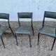 Série de 6 chaises’s d’école industrielle empilable