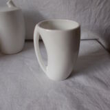 Service café faience blanche