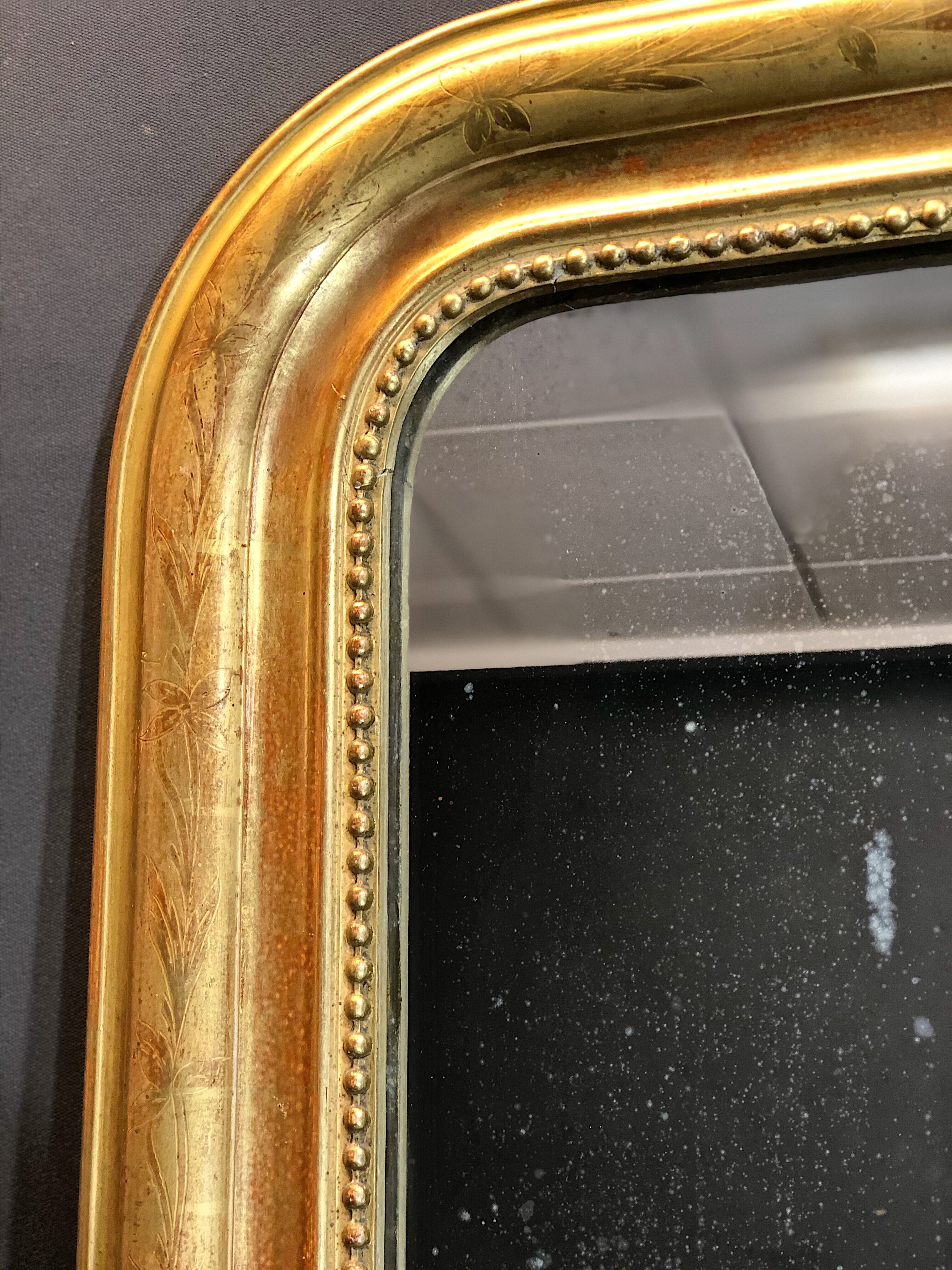 Old mirror 120x84 cm Louis-Philippe era