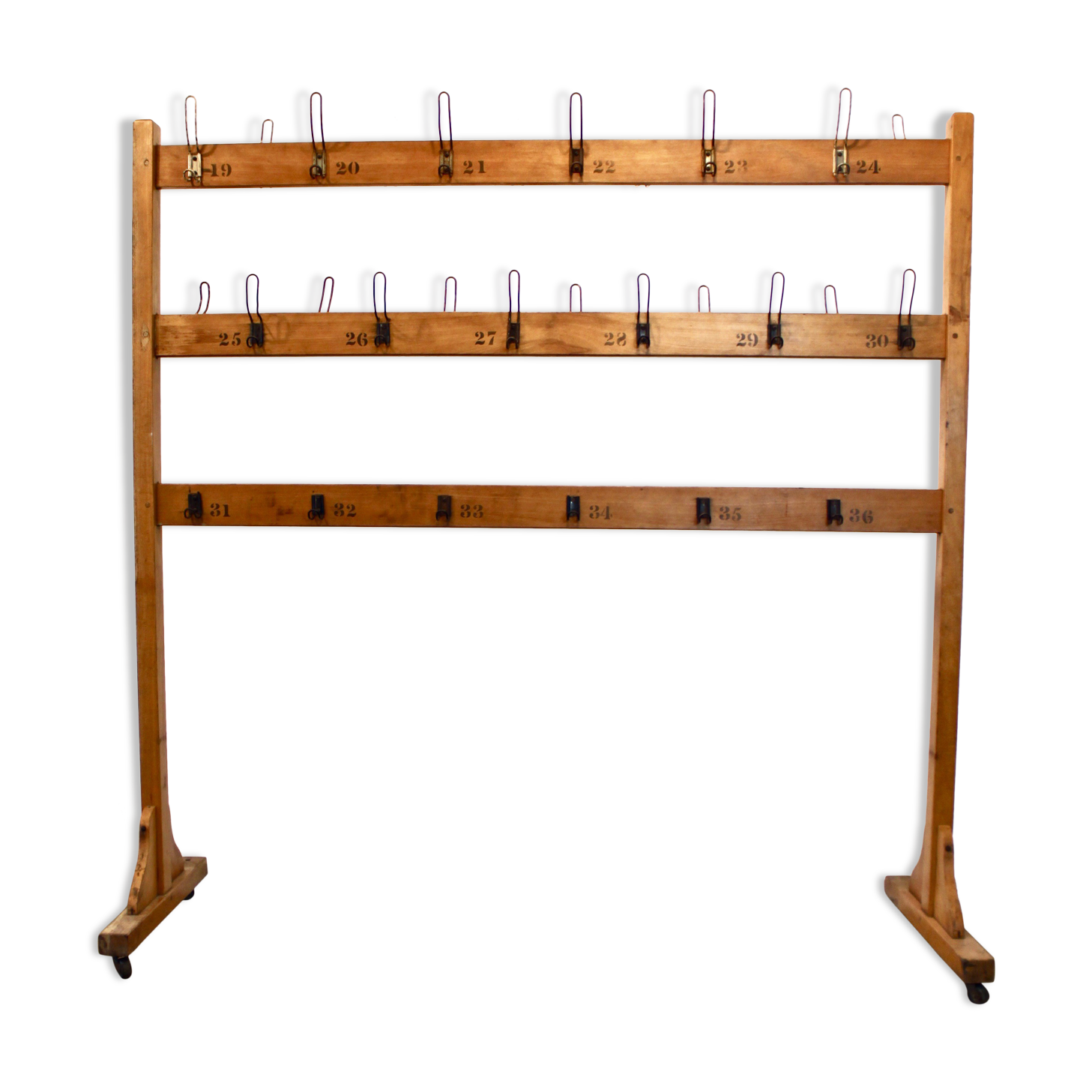 1940's school coat rack