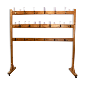 1940's school coat rack