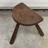 Brutalist tripod standing farmline stool