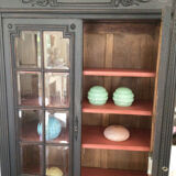 Black display bookcase