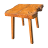 Brutalist elm table solid wood