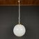 Classic white Murano pendant lamp, Italy, 1970s