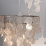 Mother-of-pearl pendant lamp 1970 vintage