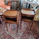 Paire de chevets niche de style Louis XV