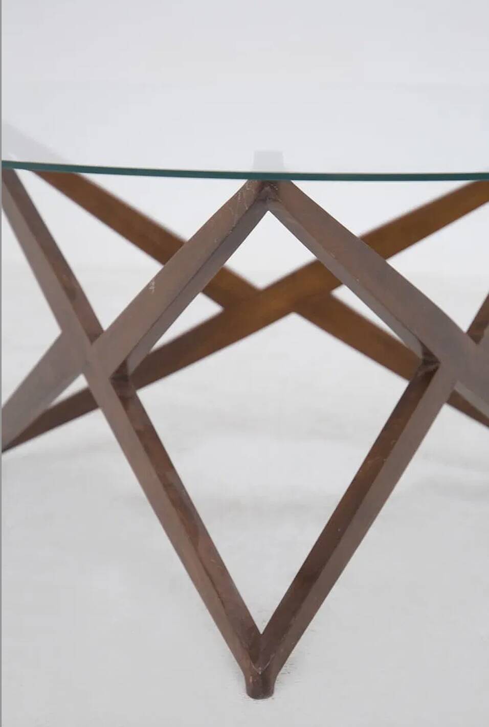 Angelo Ostuni coffee table with a sculptural base.