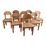 Set of 8 dining chairs by Rainer Daumiller. Denmark, 1970s.