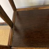Etagère bibliothèque vintage en rotin et bambou