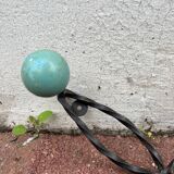 50s coat rack with five vintage balls
