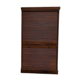 Armoire à rideaux en chêne massif, circa 1930