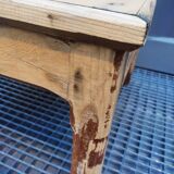 Raw wood coffee table