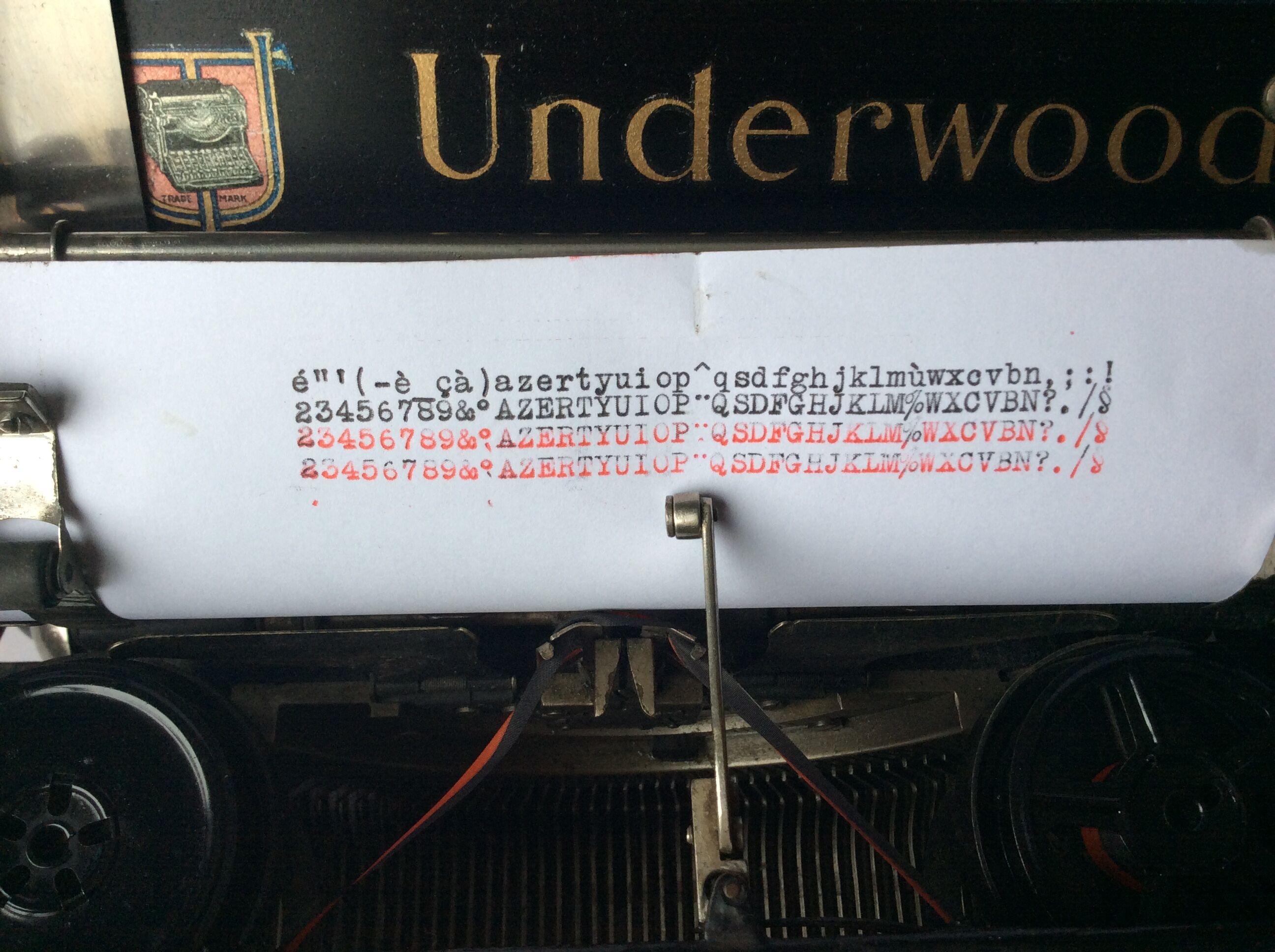Old Underwood typewriter