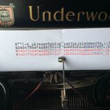 Old Underwood typewriter