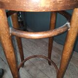 High bent wooden stool