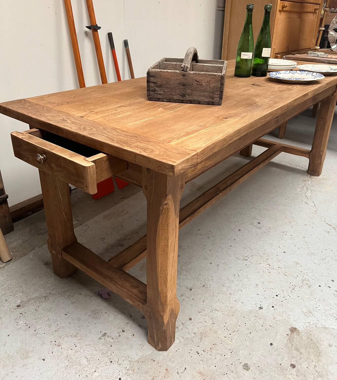 Ancienne table de ferme en chêne
