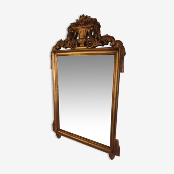 Miroir en bois doré