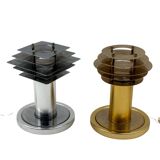 Space age set of 2 table lamps, Italy 1970s