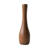 Vase en teck des années 70