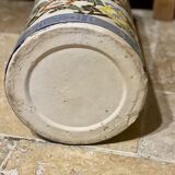 Enamelled ceramic umbrella stand