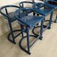 Vintage blue bar stools