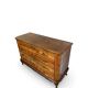 Italian art deco burl walnut chest of drawers, 1930s/1940s