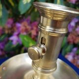 Cellar rat candle holder and brass extinguisher