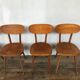 Series of 6 chair baumann scandinavian beech spirit 1950 1960 vintage design
