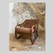vintage rattan armchair 1970S by KOK Maison, France